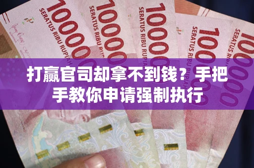 济南打赢官司却拿不到钱？手把手教你申请强制执行