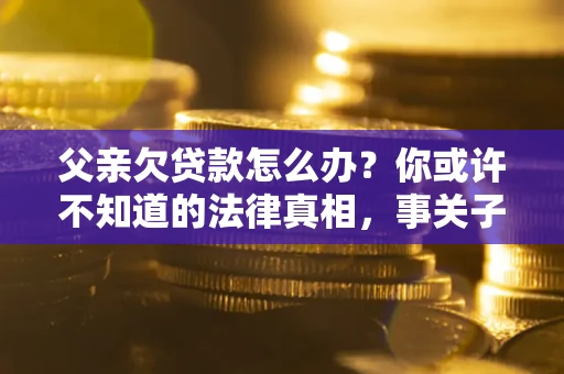 济南父亲欠贷款怎么办？你或许不知道的法律真相，事关子女未来