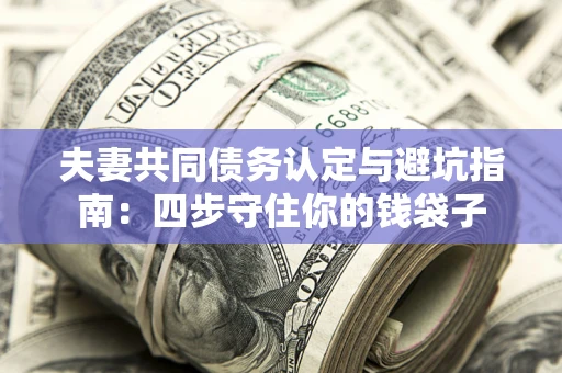 济南夫妻共同债务认定与避坑指南：四步守住你的钱袋子