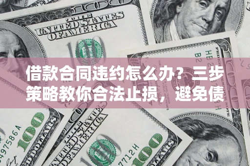 济南借款合同违约怎么办？三步策略教你合法止损，避免债务危机升级