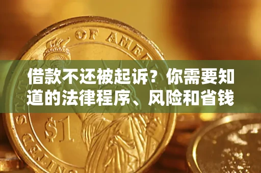 济南借款不还被起诉？你需要知道的法律程序、风险和省钱技巧
