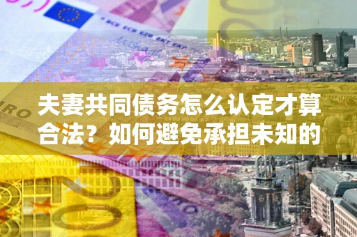济南夫妻共同债务怎么认定才算合法？如何避免承担未知的债务风险？