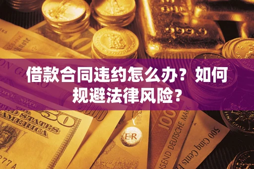 济南借款合同违约怎么办？如何规避法律风险？